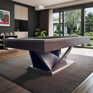 Nhà Máy Tùy Chỉnh Bàn Hồ Bơi Thiết Kế Sang Trọng 7ft/8ft/9ft Rắn Gỗ Chân Với Slate Đệm Granite Hàng Đầu Bàn Bida Cho Nhà - Product Image 3