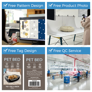 Cojín de colchón para mascotas acogedor de lujo, cama de diseño moderno, extraíble, uso en interiores y exteriores, cojín transpirable para perros al aire libre - Product Image 6