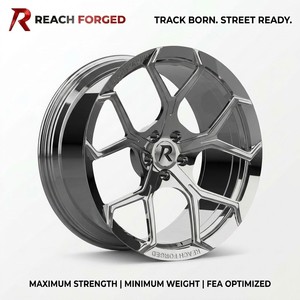 Jantes forgées polies à 5 branches pour Cadillac <span class=keywords><strong>CTS</strong></span> V 19 <span class=keywords><strong>20</strong></span> pouces 6061 T6 usinées CNC 5 axes face usinée DOT PCD ET personnalisé - Product Image 1