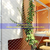 Vente d'usine - Maille en acier inoxydable - Treillis pour plantes grimpantes d'extérieur, filet de soutien pour vignes de balcon, taille et spécifications de fil personnalisées