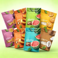Op maat bedrukte herbruikbare ritssluitertassen voor gedroogd fruit, cashewnoten, verpakkingen, ziplock plastic mylar zakken