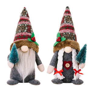 2025 Decoraciones navideñas campestres Adornos enanos Rudolph Doll Gonk Doll Elf Gnomo de peluche - Product Image 2