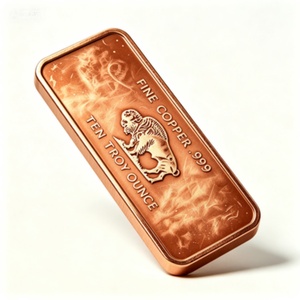 Disponible en Stock: Barra de Cobre Sólido de 10oz con Diseño de Búfalo, Impresión Personalizada para Regalo y Colección de Metales - Product Image 6
