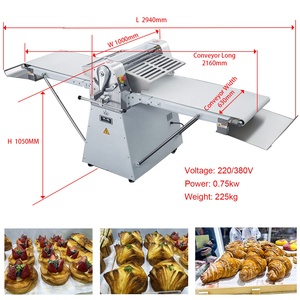 Rouleau De pâte à <span class=keywords><strong>pâtisserie</strong></span> automatique Ce, Machine à feuilleter réversible, pour Fondant, pain, Croissant, prix bas - Product Image 2