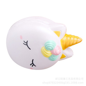 Pu Unicorn Macaron Cake Shape Slow <b>Rebound</b> Toy For Kids 5 To 7 Years Unisex Fidget Toy - Product Image 4