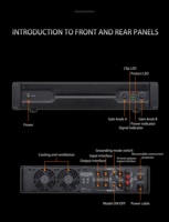 Berase 1200 watt büyük güç H10 profesyonel sahne sınıf H güç amplifikatörü 2U 2 kanal amplifikatör gerçekleştirir