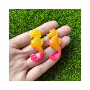 Breloques en résine hippocampe, animaux marins, cabochons à dos plat, accessoires pour pinces à cheveux, artisanat DIY - Product Image 2