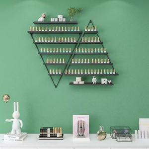 Étagère murale triangulaire en fer forgé pour vernis à ongles et colle à ongles, présentoir de manucure pour salon de beauté - Product Image 4