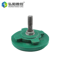 Plaquettes de nivellement anti-choc robustes Hongyang CNC S78 Series vertes M16 M20 M30 pour routeur CNC et machine de fraisage