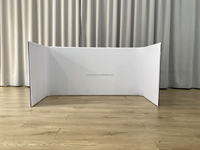 Soporte de Ropa Portátil Semicircular con Recubrimiento en Polvo Reciclable AL-P01 con Logotipo Personalizado OEM, Fácil de Montar, para Cabina de DJ en Bodas