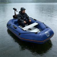 Bateau pneumatique de sauvetage d'urgence pliable et épaissi, monoplace, électrique, sportif, rigide, en PVC, léger et durable