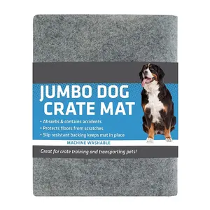 29x48 inch có thể giặt thấm cảm thấy con chó cưng lồng Mat con chó Crate mat với không thấm nước và không trượt ủng hộ cho bảo vệ sàn