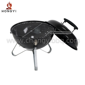 Parrilla Portátil Redonda de Carbón HONGYI de 3 kg, Estufa de Acero Galvanizado para Acampar al Aire Libre con Tapa - Product Image 1