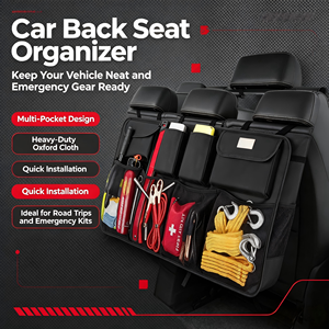Organizador de Maletero para Asiento Trasero de Coche, <span class=keywords><strong>Bolsa</strong></span> de Almacenamiento Oxford Multiusos para SUV, Camioneta, Herramientas de Emergencia, Botiquín de Primeros Auxilios, <span class=keywords><strong>Cuerdas</strong></span> de Remolque - Product Image 1