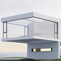 Ventana Abatible de Aluminio con Marco Negro, Aislamiento Acústico, Ahorro Energético, Doble Vidrio, para Oficinas, Edificios y Baños