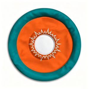 Disco Volador de Poliéster Suave con el Logotipo de los <span class=keywords><strong>Miami</strong></span> Dolphins, 290g, Juguete Deportivo Unisex para Campamentos al Aire Libre, Actividades de Equipo y Juego Infantil - Product Image 1
