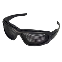 Lunettes de sécurité en maille métallique résistantes aux chocs, anti-buée, anti-reflets, avec sangle réglable, lunettes tactiques pour sports de plein air, pour le cyclisme
