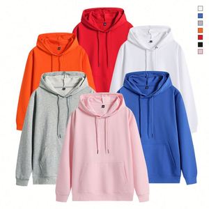 Sweat-shirts à capuche unisexe en coton uni surdimensionnés personnalisés pour l'hiver – Pulls pour hommes grandes tailles en gros - Product Image 6