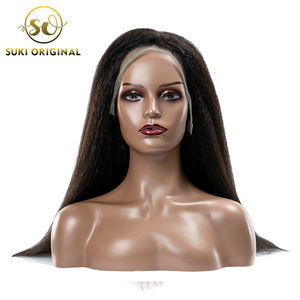 2020 más producto de Venta caliente rizado Peluca de cabello humano paquetes con el cierre de la Virgen <span class=keywords><strong>Yaki</strong></span> brasileño para las mujeres negras - Product Image 3