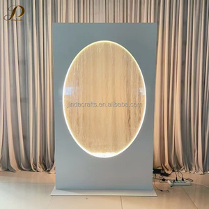 ป้ายต้อนรับงาน<span class=keywords><strong>แต่ง</strong></span><span class=keywords><strong>งาน</strong></span> JINDA แบบน้ำตก ฉากหลังโลหะพร้อมไฟเบอร์กลาส - Product Image 4