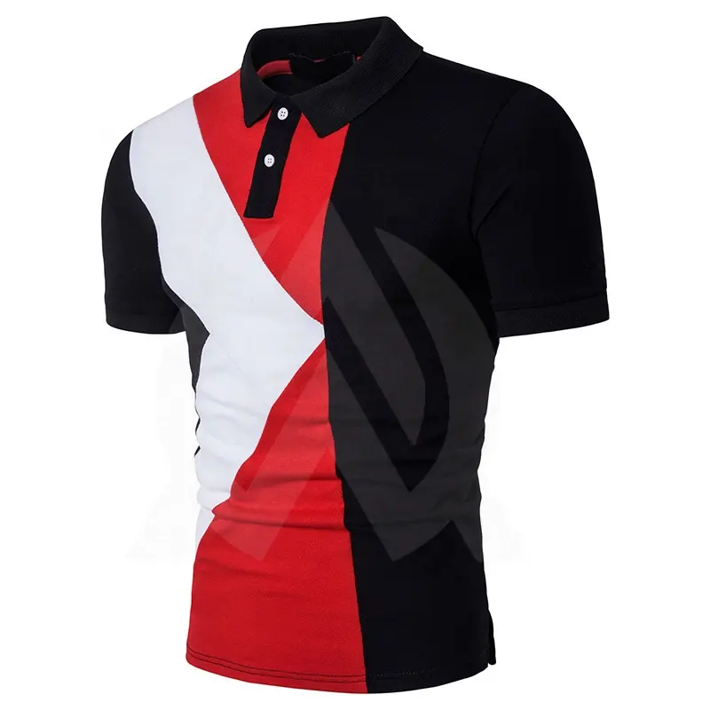 Großhandel Designeruniform 100 % Baumwolle einfarbig Glof Herren Polohemden Kurzarm Golf-T-Shirt Herren individuelles Polo-Shirt