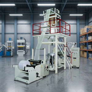 THAVE LDPE PP Blown Film <b>Extruder</b> 40-80kg/h Mini Single Screw <b>Plastic</b> Film Blowing Machine Plant Easy to Operate - Product Image 4