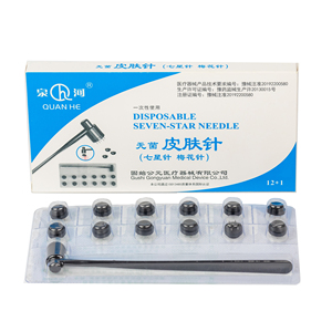 Paquet individuel Aiguille cutanée stérile jetable <span class=keywords><strong>Fleur</strong></span> <span class=keywords><strong>de</strong></span> <span class=keywords><strong>prunier</strong></span> Aiguille sept étoiles pour l'<span class=keywords><strong>acupuncture</strong></span> - Product Image 1