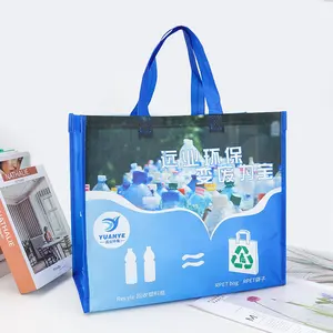 Passen Sie Logo-Einkaufstasche RPET-Einkaufstaschen aus recyceltem Material an