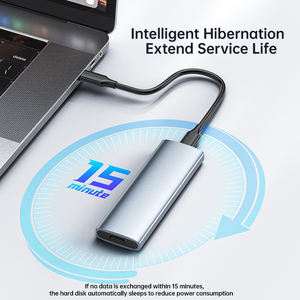 Aluminium Aloi alat gratis USB3.<span class=keywords><strong>2</strong></span> Gen <span class=keywords><strong>2</strong></span> tipe-c ke M.<span class=keywords><strong>2</strong></span> M Key M.<span class=keywords><strong>2</strong></span> Ssd NVME NGFF kandang - Product Image 5