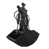 Bucket Clamshell Putar 360 Derajat Tahan Aus, Bucket Clamshell Hidrolik untuk Excavator Mini & Besar