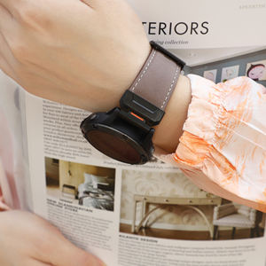 Tout nouveau 22mm 26mm cuir montre intelligente bande sangles <span class=keywords><strong>ceinture</strong></span> pour <span class=keywords><strong>Garmin</strong></span> Fenix 5 6x 7x Forerunner 945 955 965 - Product Image 5