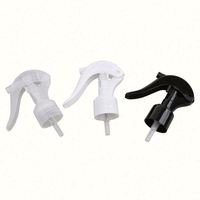 Tête de pompe Mini Trigger Spray Noir pour Bouteille Bill 20/24/28/ 410 100 Ml Ménage En Plastique En Plastique Bec Cap Carton Boîte Accepter