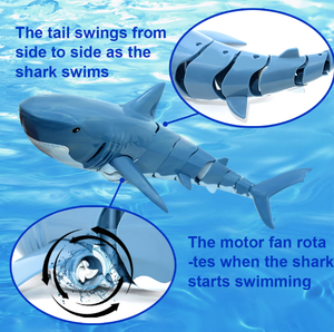 Bateau jouet télécommandé JJRC S10 RC Shark, jouet de piscine, poisson télécommandé, jouets de simulation d'animaux sous-marins, cadeau de Noël - Product Image 5