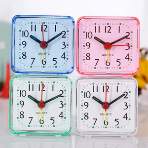 Reloj despertador de escritorio portátil lindo Mini dibujos animados multifunción viaje cama pitido Despertadores decoración del hogar - Product Image 2