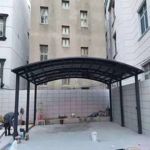 Garages, auvents et abris de voiture - Abri de voiture de luxe préfabriqué, imperméable, avec porte en aluminium - Product Image 5