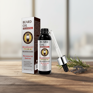 Huile à <span class=keywords><strong>barbe</strong></span> de marque privée, douce et facile à modeler, nourrissante <span class=keywords><strong>pour</strong></span> <span class=keywords><strong>la</strong></span> croissance de <span class=keywords><strong>la</strong></span> <span class=keywords><strong>barbe</strong></span>, <span class=keywords><strong>pour</strong></span> hommes, flacon et emballage personnalisés. - Product Image 1
