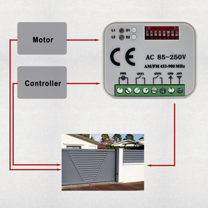 Ricevitore Telecomando Apri Cancello AC 85-250V Doppio Canale 2CH Modulo Relè 433-900MHz Codice Fisso Codice Rolling <span class=keywords><strong>Comando</strong></span> - Product Image 4