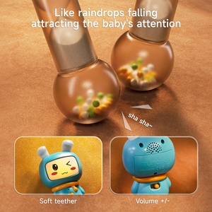 Tumama enfants enregistrement éducatif en plastique lapin main cloche bébé <span class=keywords><strong>hochet</strong></span> sommeil apaisant anneau de dentition hochets musicaux jouet avec lumières - Product Image 6