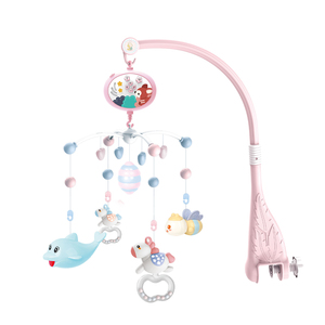 Mobile <span class=keywords><strong>musical</strong></span> pour bébé en plastique en gros, jouet de berceau, cloche de <span class=keywords><strong>lit</strong></span> pour bébé, jouets mobiles pour berceau avec musique et lumières - Product Image 4