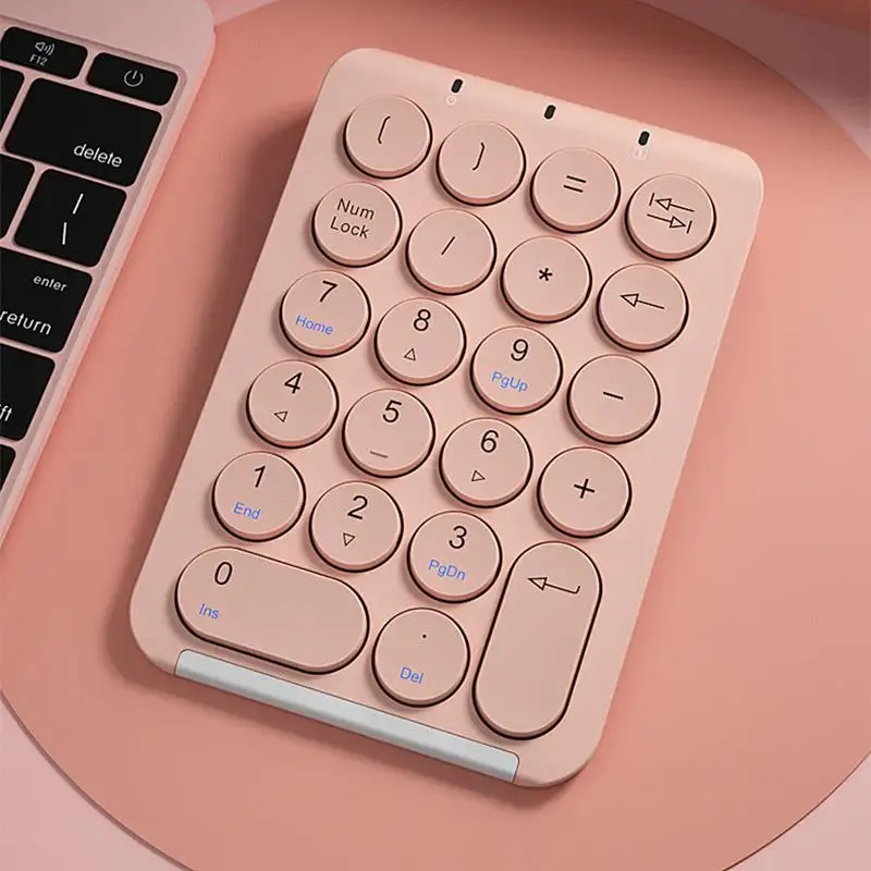2023 Good Design Custom Mini Wireless Keyboard Silicone Rubber Numeric Keypad Digital For Office Accounting
