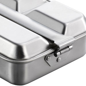 Scatola da <span class=keywords><strong>pranzo</strong></span> da campeggio all'aperto con Kit di latta in acciaio inossidabile a due <span class=keywords><strong>set</strong></span> - Product Image 3