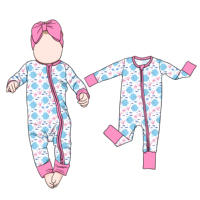 Combinaison en bambou à fermeture éclair convertible Little Glow Kid, à manches longues, respirante, pour bébés garçons, vêtements de nuit