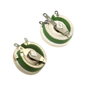 Resistencia <span class=keywords><strong>variable</strong></span> de cerámica redonda verde/marrón de servicio largo de alta calidad 25W-500W Reóstato ajustable - Product Image 2