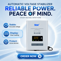 Stabilisateur de tension automatique SVR 1500VA pour climatiseur, appareil électroménager, 220V monophasé, régulateur numérique AC