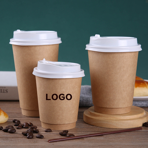 Ensemble de gobelets en papier aseptiques écologiques avec couvercles, gobelets jetables compostables pour boissons chaudes et <span class=keywords><strong>froides</strong></span> - Product Image 2