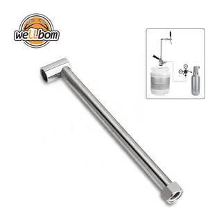 Torre vertical para bebidas con grifo ajustable G5/8, torre de cerveza sencilla, tubo de columna para fiesta Homebrew