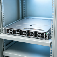 خادم مركز البيانات من ديل عالي الكثافة 1U مع فتحات توسعة PCIe غنية وبنية قابلة للتوسع