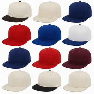 Casquette Snapback Unisexe 6 Panneaux Couleur Unie Coton Ajustable Style Urbain Chapeau de Baseball pour Adultes Tenue Décontractée - Product Image 1