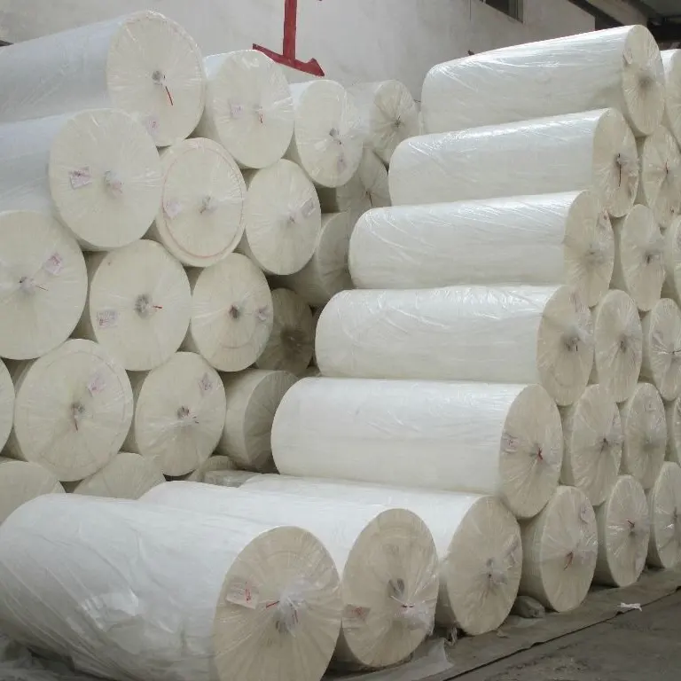 סין סיטונאי גלם חומר רקמות נייר ג 'מבו רול גלם