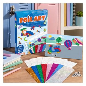 Vehicle Adventure DIY Foil Art <b>Kit</b> Reflective Car <b>Train</b> Airplane Cards Hands on Activity Travel Toy for Children - Product Image 6
